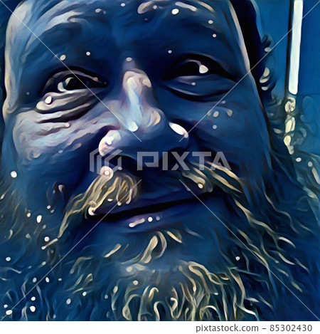 Illustration Man face. 3D rendering Illustration Man face. 3D rendering 85302430