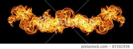 Flame heat fire abstract background 85302936