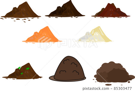 Soil mountain set 85303477
