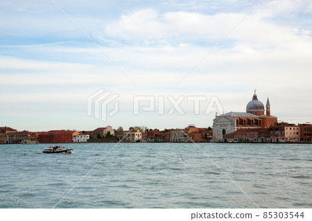 Church of the Most Holy Redeemer. Venice landscape, Italy Church of the Most Holy Redeemer. Venice landscape, Italy 85303544