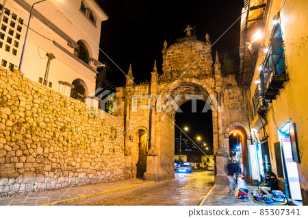 Santa Clara Arch in Cusco, Peru 85307341