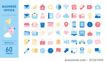 Business icon set 85307945