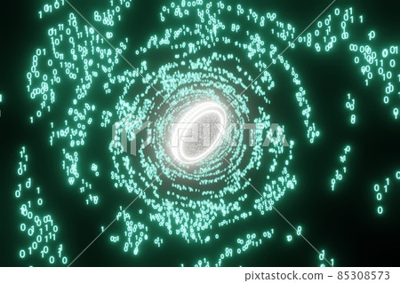 digital currency moves in a luminous stream 85308573