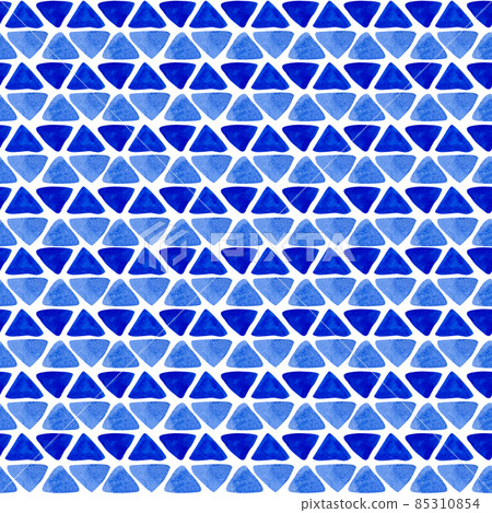 Watercolor seamless pattern from triangles. The geometric pattern forms zigzags. Watercolor seamless pattern from triangles. The geometric pattern forms zigzags. 85310854