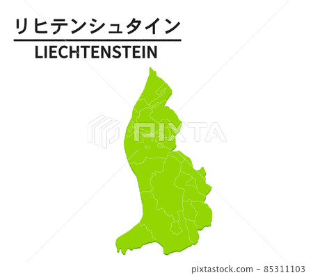 Liechtenstein world map illustration 85311103