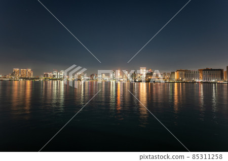 從豐洲看到的東京市中心夜景 85311258