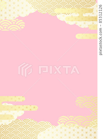 Japanese style cloud vector illustration background Japanese style cloud vector illustration background 85312126