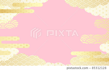 Japanese style cloud vector illustration background 85312128