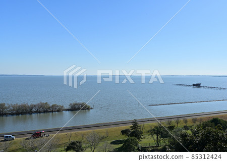 Kasumigaura, Japan's second largest lake, Hobikibune, Ayumizakikannon 85312424