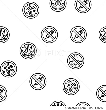 Addiction Substance Dependence Vector Seamless Pattern Addiction Substance Dependence Vector Seamless Pattern 85313697