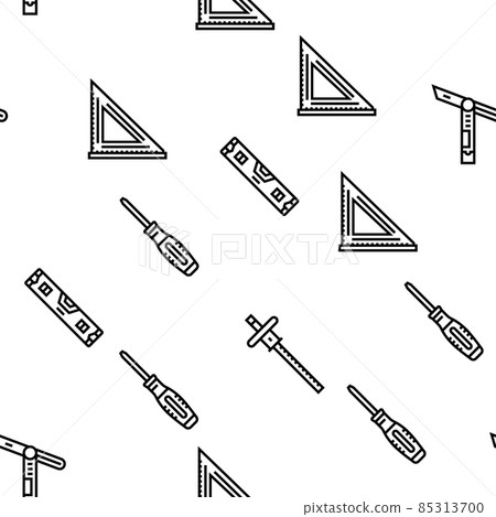 Carpenter Tool And Accessory Vector Seamless Pattern Carpenter Tool And Accessory Vector Seamless Pattern 85313700