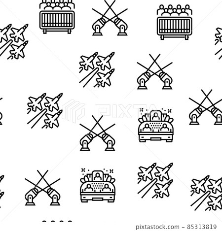 Parade Celebration Festival Event Vector Seamless Pattern Parade Celebration Festival Event Vector Seamless Pattern 85313819