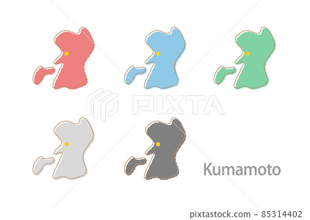 Design map_Kumamoto-Illustration 85314402