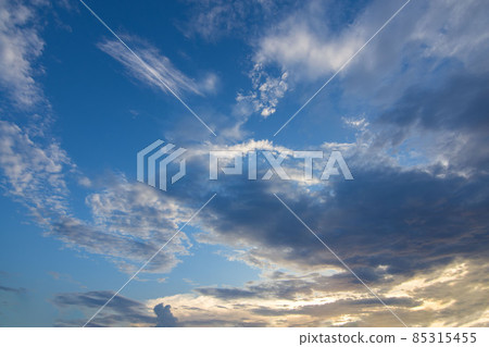 Sky background and clouds in the evening Sky background and clouds in the evening 85315455