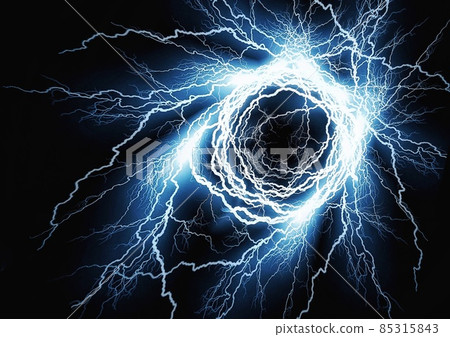 抽象背景與旋轉的閃電 85315843