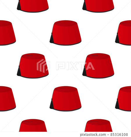 Illustration on theme pattern hats ottoman fez 85316108
