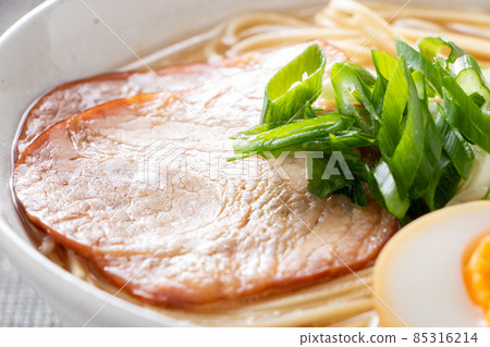 Up of char siu on ramen. Up of char siu on ramen. 85316214