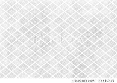 Hanabishi's Japanese pattern background material silver plant Japanese paper style texture elegant white gorgeous Japanese traditional pattern tile 85319255