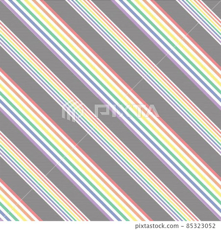 Rainbow Diagonal Plaid Tartan textured Seamless Pattern Design 85323052