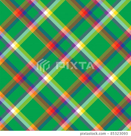 Rainbow Diagonal Plaid Tartan textured Seamless Pattern Design Rainbow Diagonal Plaid Tartan textured Seamless Pattern Design 85323093