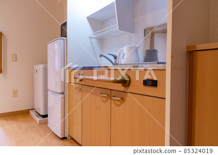 Kitchen part of a studio apartment in a serviced housing for the elderly Kitchen part of a studio apartment in a serviced housing for the elderly 85324019