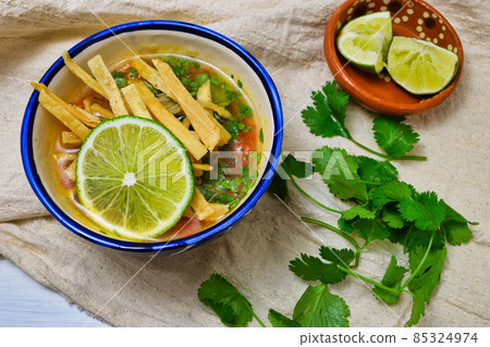 Mexican soup Sopa de Lima Mexican soup Sopa de Lima 85324974
