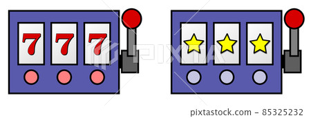 在賭博老虎機上大受歡迎的幸運插圖 在賭博老虎機上大受歡迎的幸運插圖 85325232