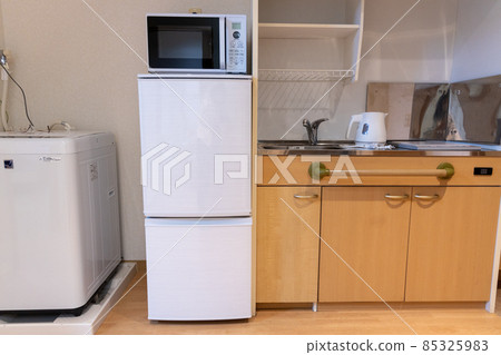 Kitchen part of a studio apartment in a serviced housing for the elderly Kitchen part of a studio apartment in a serviced housing for the elderly 85325983