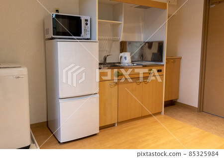 Kitchen part of a studio apartment in a serviced housing for the elderly Kitchen part of a studio apartment in a serviced housing for the elderly 85325984