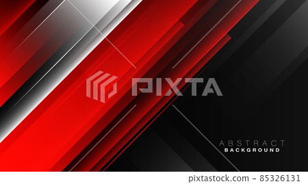Modern abstract red white and black geometric background. Trendy gradient diagonal texture concept. Minimal style vector graphic design. Suit for poster, template, presentation, banner, flyer Modern abstract red white and black geometric background. Trendy gradient diagonal texture concept. Minimal style vector graphic design. Suit for poster, template, presentation, banner, flyer 85326131