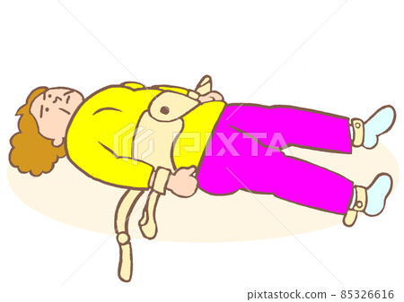 Bipolar disorder: Female with both upper limbs restrained Bipolar disorder: Female with both upper limbs restrained 85326616
