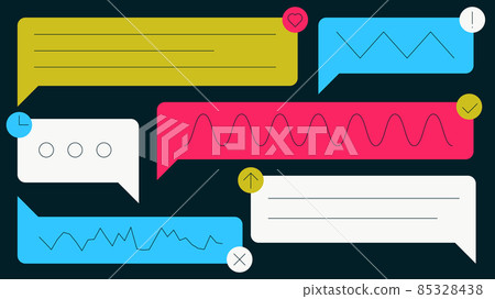 Group Chat Concept Illustration - Stock Illustration [85328438] - PIXTA