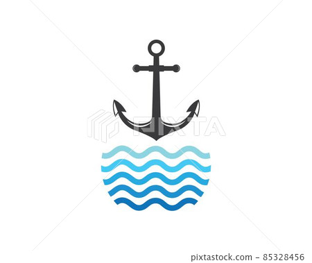 Anchor icon Logo Template vector 85328456
