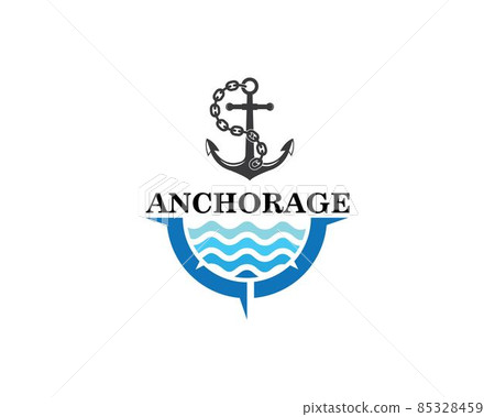 Anchor icon Logo Template vector 85328459