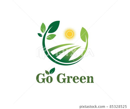 go green Logos of green leaf ecology nature element vector 85328525