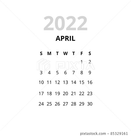 2022 April Month Calendar 2022 April Month Calendar 85329161