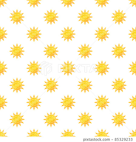 Realistic sun icon pattern for weather design on white background. Vector stock illustration. Realistic sun icon pattern for weather design on white background. Vector stock illustration. 85329233
