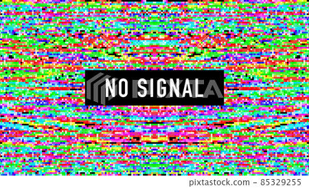 Pixel art no signal. Glitch camera effect. Vector image. Pixel art no signal. Glitch camera effect. Vector image. 85329255