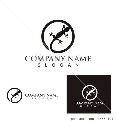 Lizard animals logo and symbols vector temlate 85330193