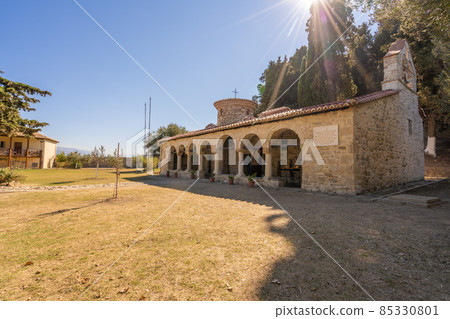 Historical Greek Orthodox monastery of Zvernec near Vlore, Albania 85330801