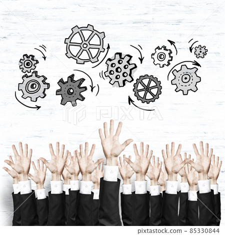 Business and teamwork concept Business and teamwork concept 85330844