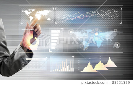 Businesswoman using modern technologies Businesswoman using modern technologies 85331559
