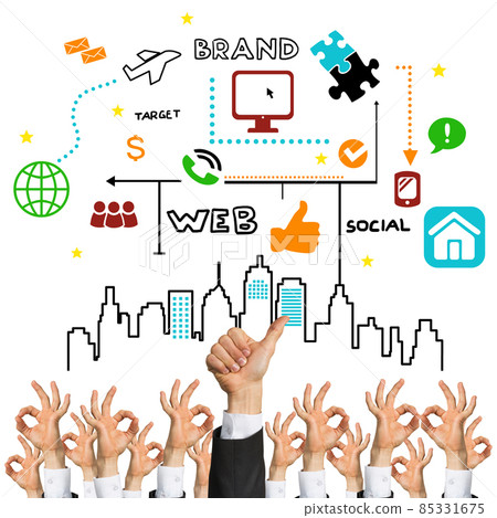 Business and teamwork concept Business and teamwork concept 85331675
