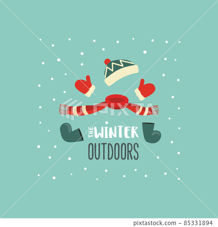 Winter outdoors fun minimal design vector icon Winter outdoors fun minimal design vector icon 85331894