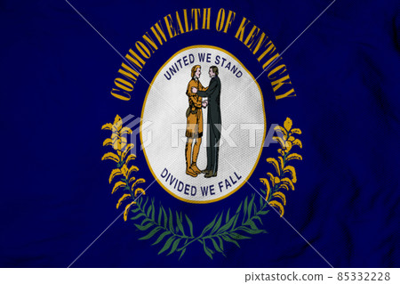 Flag of Kentucky in 3D rendering 85332228