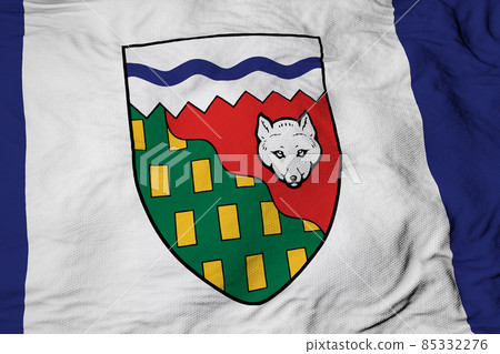 Flag of Northwest Territories in 3D rendering Flag of Northwest Territories in 3D rendering 85332276