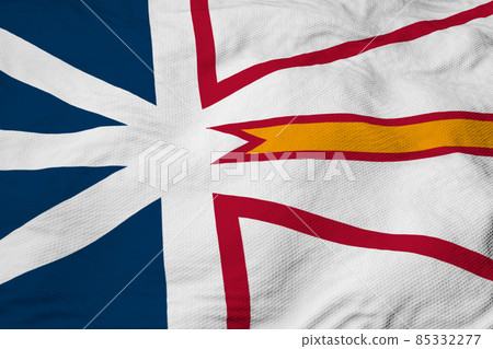 Flag of Newfoundland and Labrador in 3D rendering Flag of Newfoundland and Labrador in 3D rendering 85332277