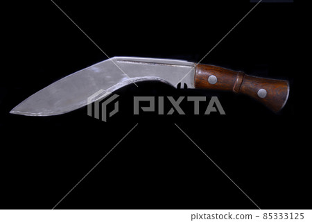 Kukri knife isolated  over black 85333125
