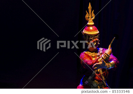 lakhon khol khmer masked dance performer in costume in cambodia lakhon khol khmer masked dance performer in costume in cambodia 85333546
