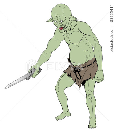 Goblins holding a knife 85335414